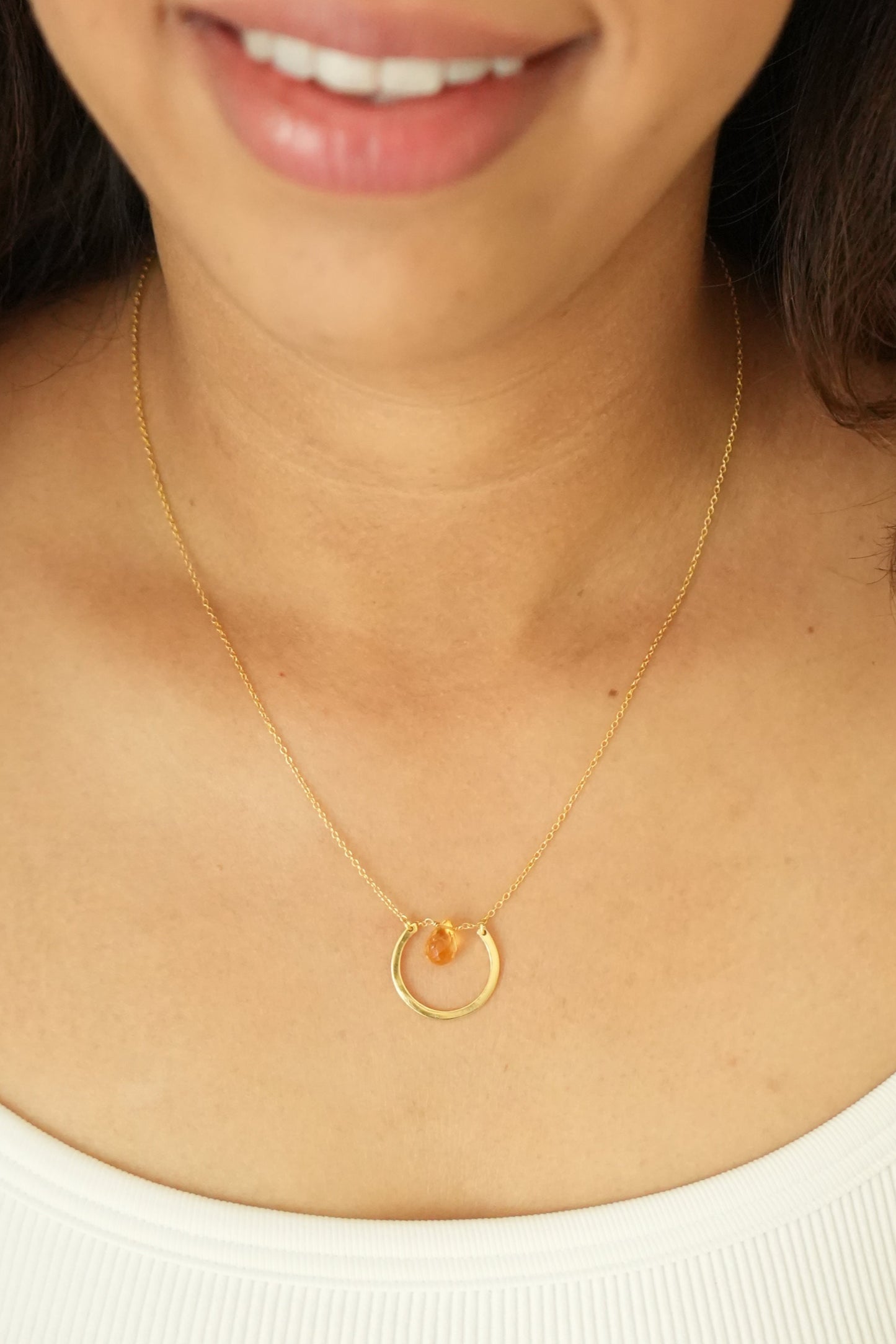Moon drop Necklace