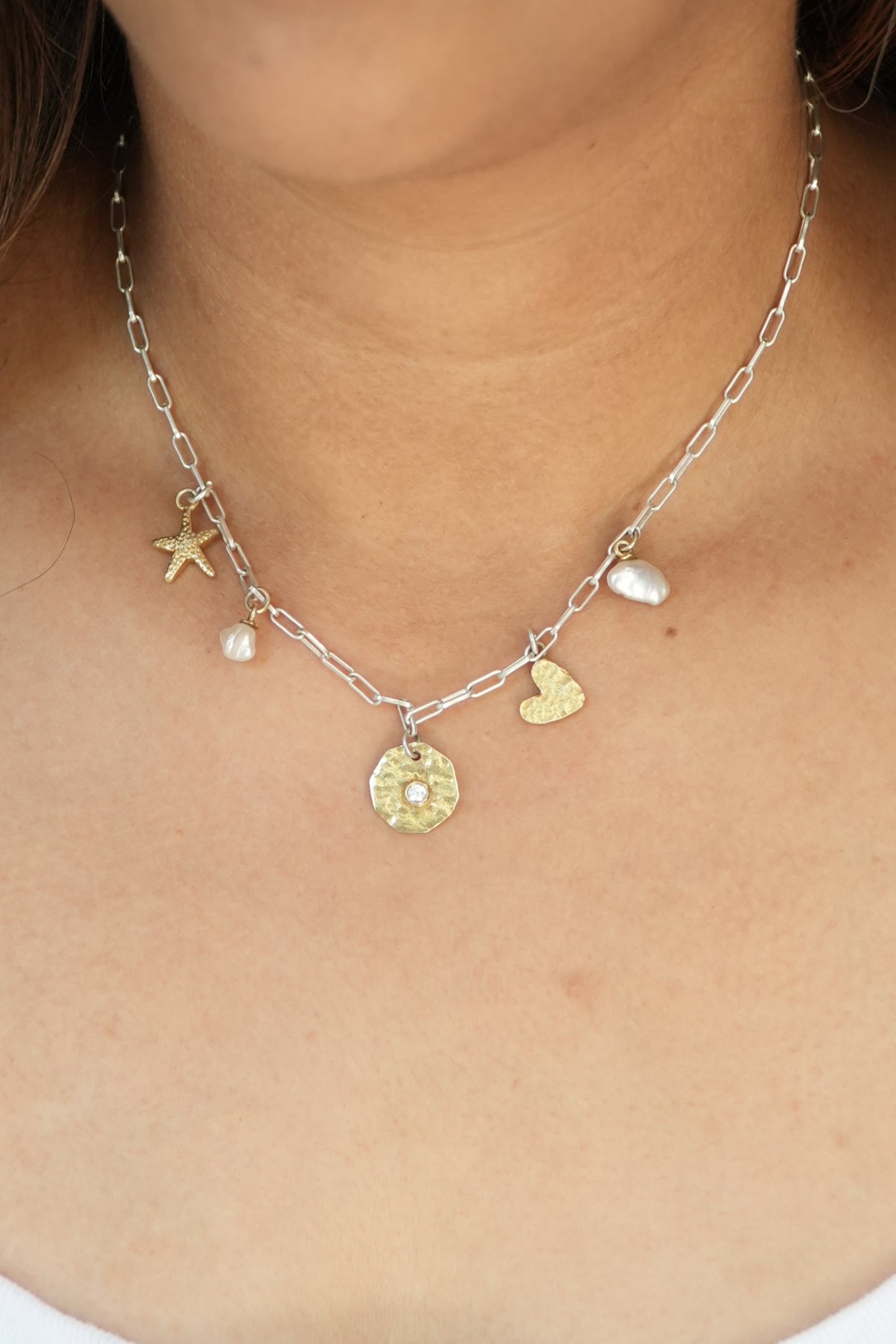 The PaperClip Charm Necklace