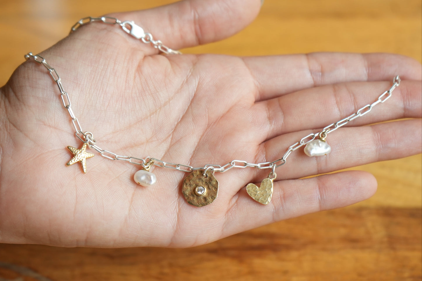 The PaperClip Charm Necklace