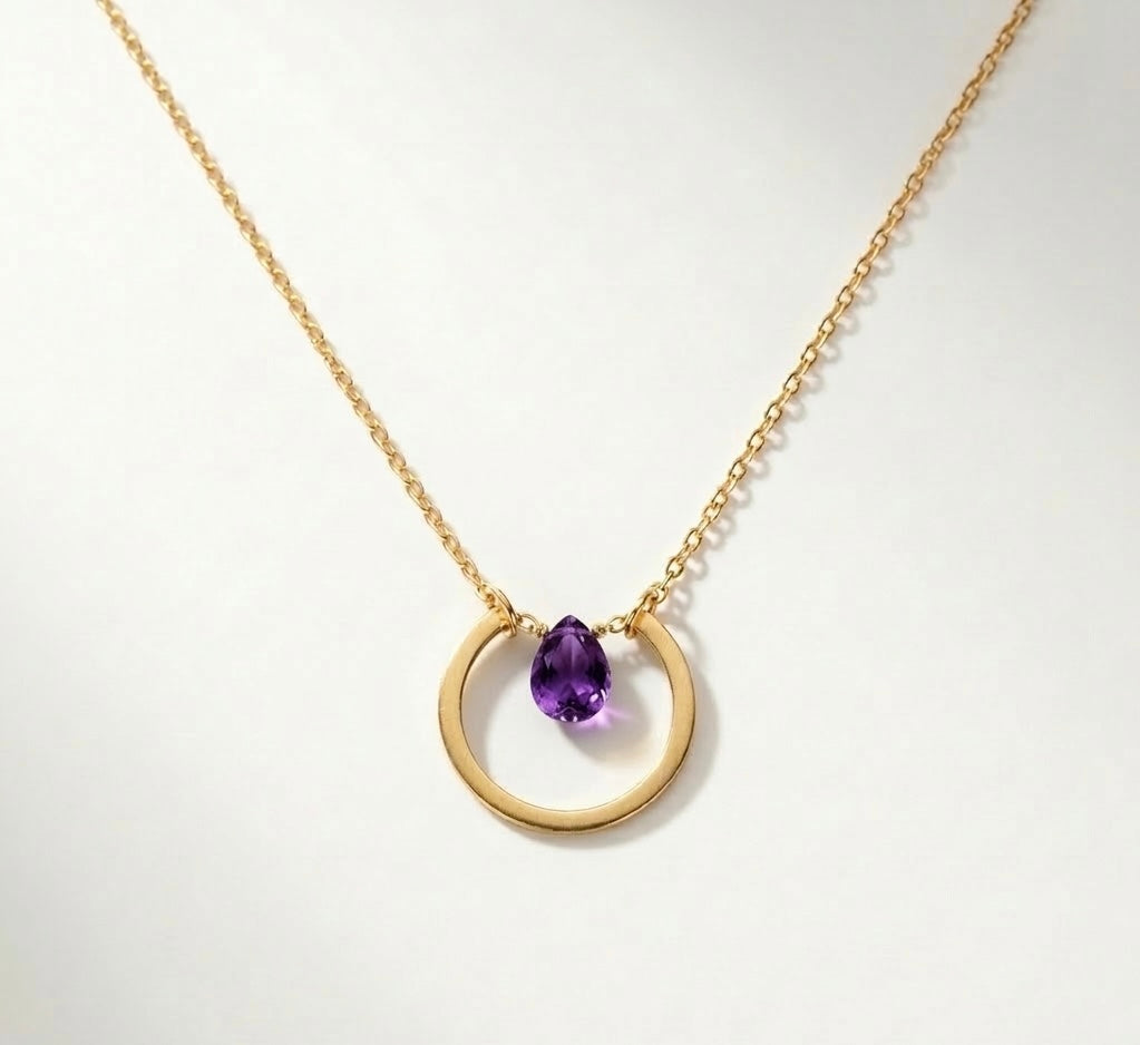 Moon drop Necklace