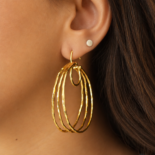 Dotted Studs + Chloe Hoops