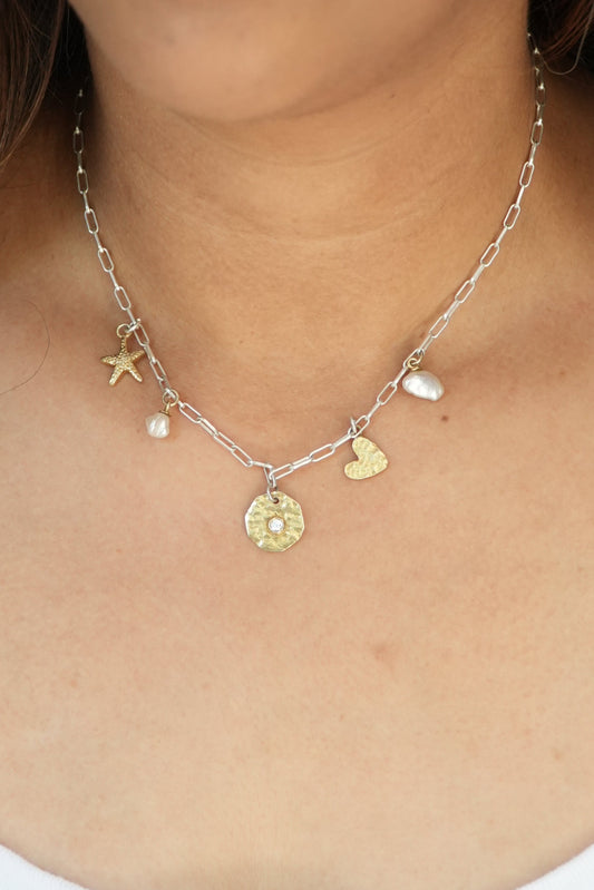 The PaperClip Charm Necklace
