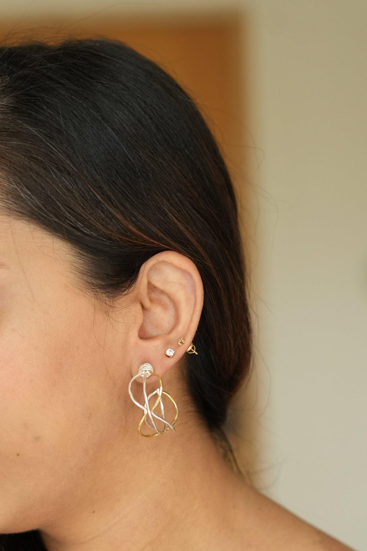 Sienna Dual Tone Hoops