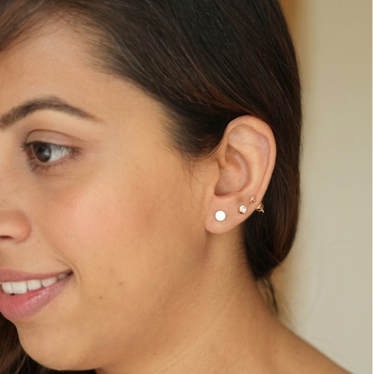 dotted silver studs for women