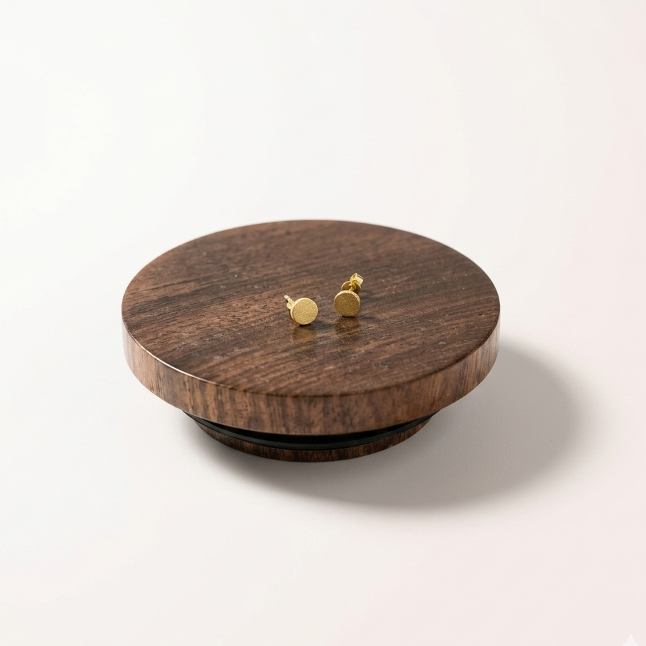 dotted gold stud earrings for women