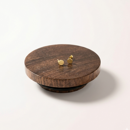 dotted gold stud earrings for women