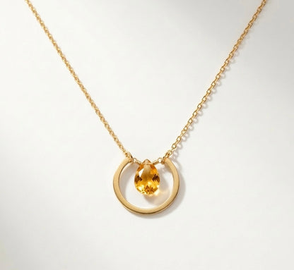 Moon drop Necklace