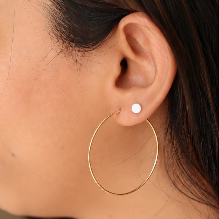 Dotted Studs + Essential Hoops