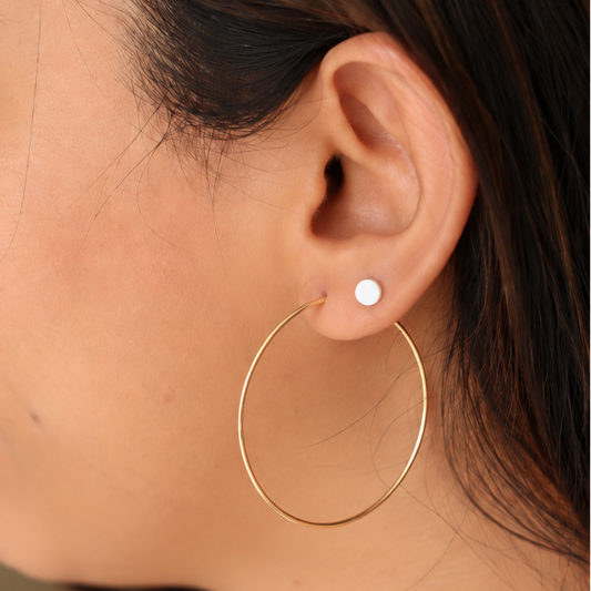 Dotted Studs + Essential Hoops