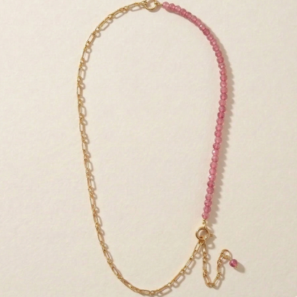 Half n half tourmaline necklace