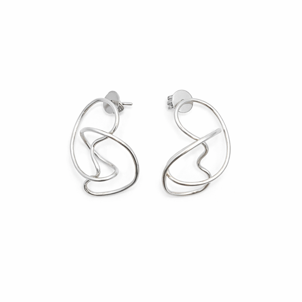 Silver hoop earrings Earrings for women Silver Earrings for women