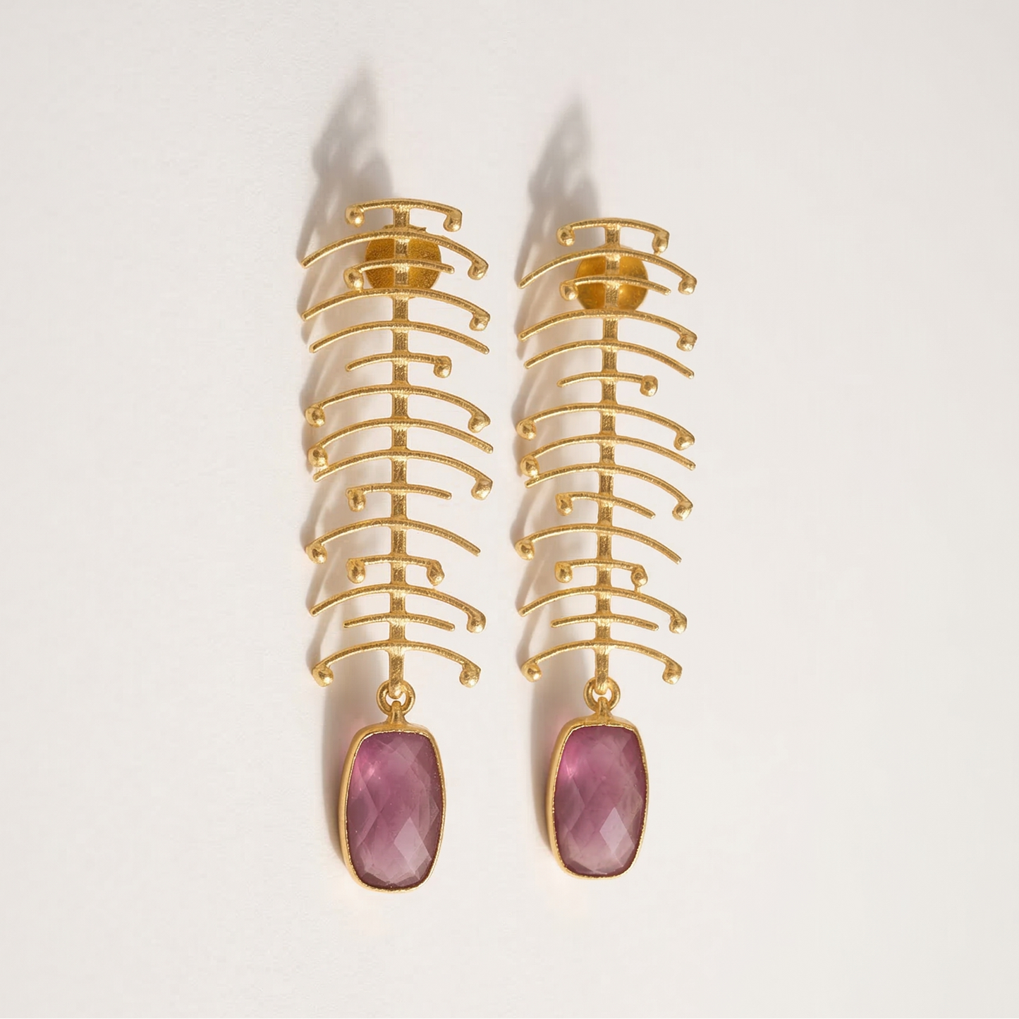 Monalisa semi precious stone dangler earring