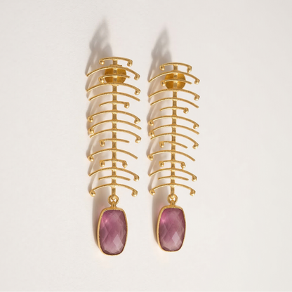 Monalisa semi precious stone dangler earring