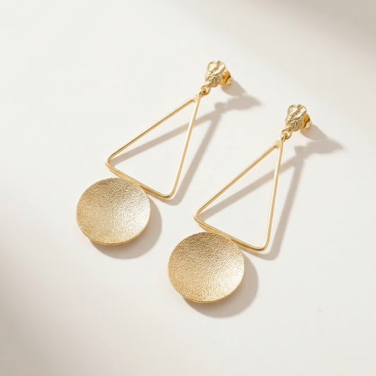 Textured statement earrings